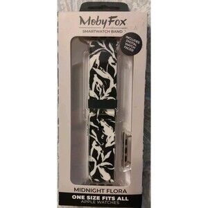 New MobyFox Smartwatch Band One Size Fits All Apple Watch midnight Flora Style